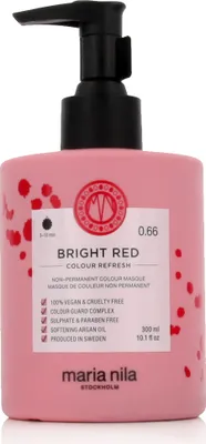Zdjęcie produktu dla Maria Nila Colour Refresh maseczka odżywcza z pigmentami ożywiającymi odcienie czerwieni Bright Red 300 ml