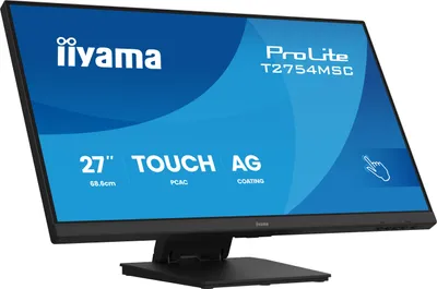 Produktbild von 27" InCell PCAP 10P Touch, Anti Glare 25% Haze, 1920x1080, IPS-panel, Slim Bezel, Speakers, VGA, HDMI, Double Hinge stand, 300cd/m²,