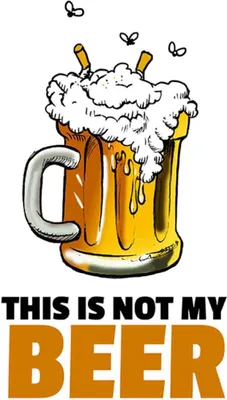 Produktbild von vianmo Holzschild 30x20 cm Alkohol This is not my beer Bier