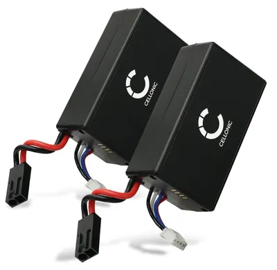 Image de CELLONIC 2x Batterie pour Drone compatible avec Parrot AR.Drone 2.0 - (1500mAh, 11.1V)