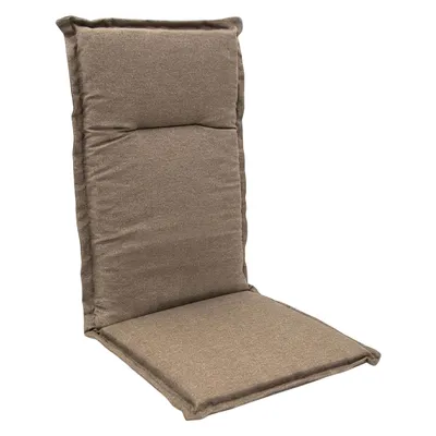 Image de 3.08 Coussin pour chaise à haut dossier - Coussin de chaise en taupe (uni)