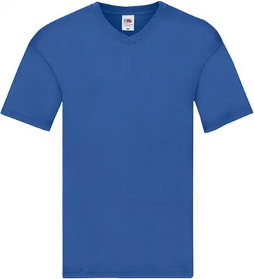 Produktbild von Fruit of the Loom 61-426-0 | Herren Original V-Neck T - Farbe: Royal Blue - Größe: S