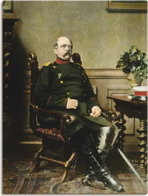 Produktbild von ARTland Leinwandbild Otto von Bismarck I Größe: 30x40 cm