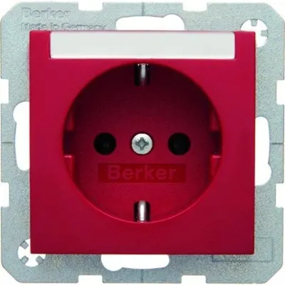 Productafbeelding van Berker 47508902 - Type F - Rood - 250 V - 16 A - 50/60 Hz