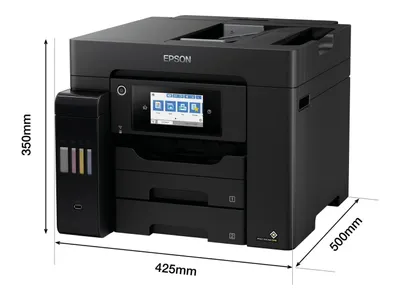 Produktbild von Epson EcoTank ET-5855, Tintenstrahl, Farbdruck, 4800 x 2400 DPI, A4, Direktdruck, Schwarz