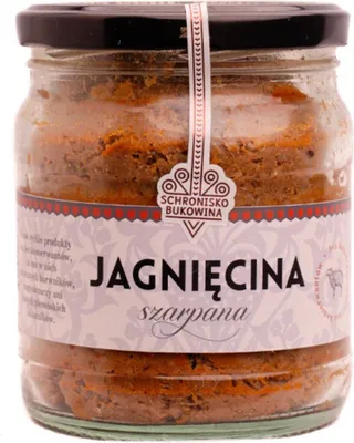 Zdjęcie produktu dla Gezacktes Lamm 420g - Schronisko Bukowina
