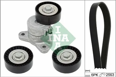 Produktbild von INA 529 0191 10 Keilrippenriemensatz für MITSUBISHI Outlander II SUV (CWW)