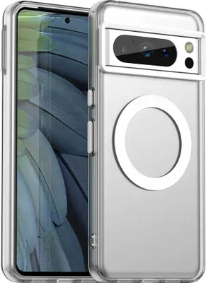 Obrázek produktu pro Magnetické pouzdro pro Google Pixel 8 Pro, tenké matné průsvitné nárazuvzdorné pouzdro Bílý