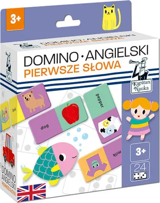 Zdjęcie produktu dla Kapitan Nauka Domino Angielski Pierwsze Słowa