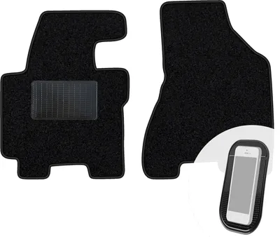 Produktbild von moto-MOLTICO Vorne Fußmatten Auto Velours Autoteppiche Schwarz Automatten Set 2-teilig passend für Kia Sportage II 2004-2010
