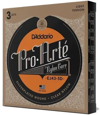 Image de Cordes en nylon D'Addario EJ45TT-3D pour guitare classique