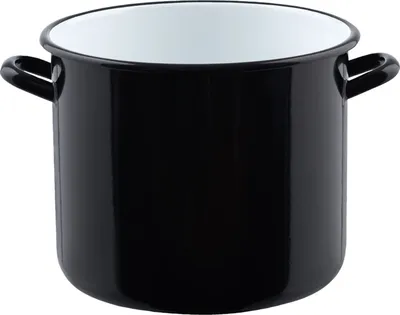 Produktbild von Riess Riesentopf mit Bördel Ø28cm 12 Liter Classic Schwarz Emaille