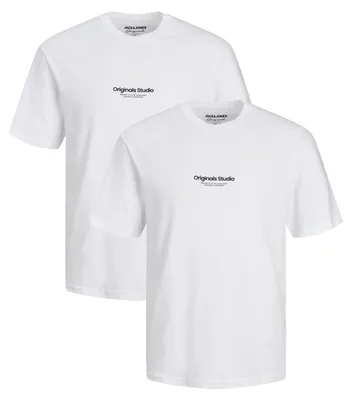 Produktbild von JACK & JONES 2-er Set T-Shirt Logo Print JORVESTERBRO Größe: S