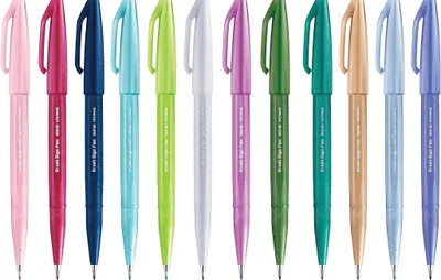 Produktbild von Pentel Kalligrafiestift Brush Sign Pen Set