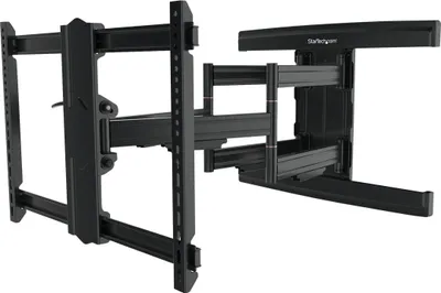 Produktbild von StarTech.com TV Wandhalterung - Schwenkbarer Gelenkarm - 100 Zoll/253 cm Fernseher - Bis zu 75 kg - Stahl - VESA, 94 cm (37"), 2,03 m (80"), 200 x 100 mm, 600 x 400 mm, -15 - 2°, Schwarz
