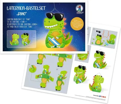 Produktbild von Laternen Bastelset Dino, 1 Stück