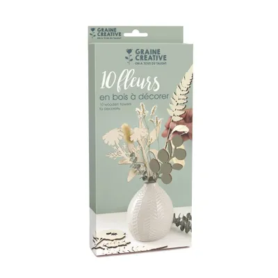 Produktbild von Graine Creative Holzblumen Dekorationsset - 24 cm - Bastelspaß