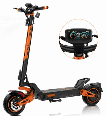 Produktbild von RCB D7 MAX E-Scooter mit Straßenzulassung | 2×1800W Dualmotor | 100 km Reichweite | 48,7% Steigung | 180 kg | Blinker | NFC-Diebstahlschutz