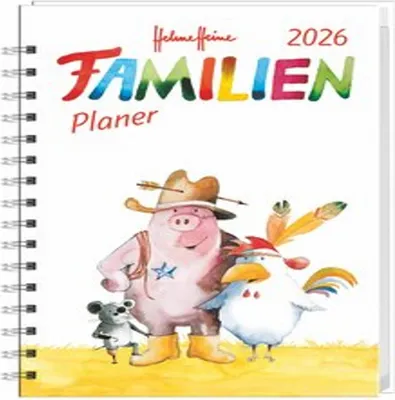 Produktbild von Helme Heine: Familienplaner-Buch A5 2026