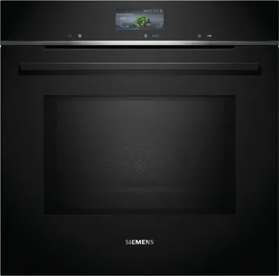 Siemens HM776GKB1 Einbaubackofen 67 Liter Hydrolyse WLAN-fähig Drehspieß Heißluft Mikrowelle