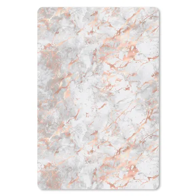 Produktbild von MuchoWow® Mauspad Mousepad Roségold - Marmor - Weiß - Gemustert 18x27 cm - Mousepads - Maus Mat - Pad - Mausunterlage