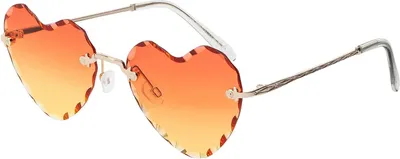 Produktbild von Damen Sonnenbrille Herz Form Designer 80er Modern Urlaub Sommer Strand 30564 Rot-Weiß