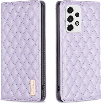 Produktbild von Galaxy A53 5G Hülle, Elegant Bookstyle Flip Leder Kartenfächer Schutzhülle mit Ständer für Samsung Galaxy A53 5G Lila