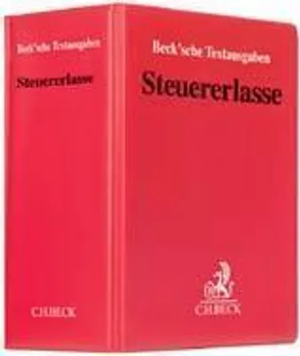 Produktbild von Steuererlasse (ohne Fortsetzungsnotierung). Inkl. 83. Ergänzungslieferung