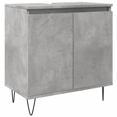 Produktbild von Badschrank Betongrau 58 x 33 x 60 cm Holzwerkstoff
