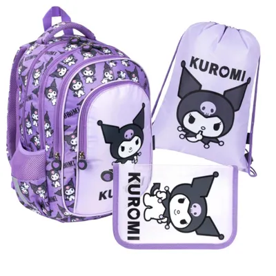 Produktbild von Kuromi Violet St. Majewski 3-teiliges Schulset für Mädchen
