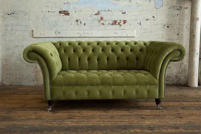 Produktbild von Chesterfield Textil Design Luxus Stoffsofas Sofa 2 Sitzer Sofa Polster Sofas Neu
