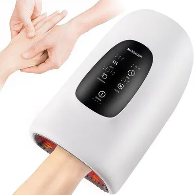 Productafbeelding van Een handmassageapparaat. Geschikt voor zowel mannen als vrouwen, met druk- en warmtefuncties; speciaal ontwikkeld voor vrouwen. Een cadeau voor oma's/moeders.