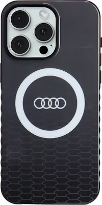 Produktbild von Audi iPhone 15 Pro Max Back cover case - IML case - magsafe - Black