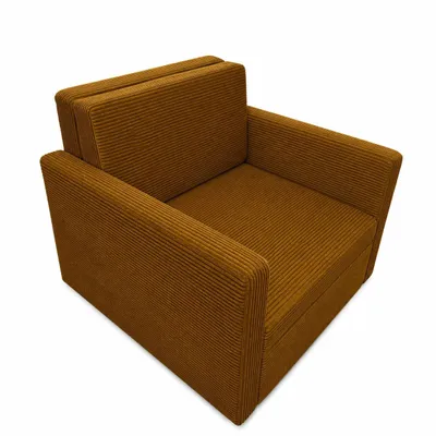 Produktbild von Sessel BETO - Schlafsessel Klappsessel mit Schlaffunktion – Cord Orange