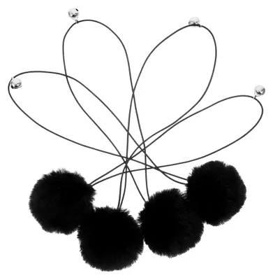 Produktbild von 4 Stück Katzenspielzeugbälle mit Glöckchen für interaktives Spielen an Kratzbäumen