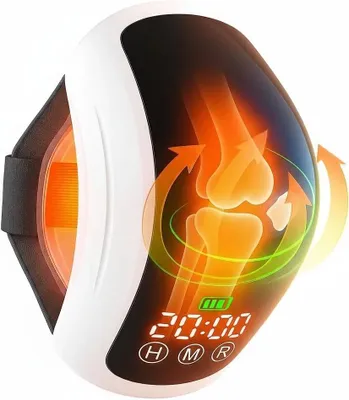 Obrázek produktu pro Terapie studeným laserem pro kolena – masážní přístroj na kolena 3 v 1 s technologií LLLT – 70 laserových diod 630/660/880 nm – LCD displej – časovač 20 min – dobíjecí baterie 2450 mAh – 12 V, zástrčka EU