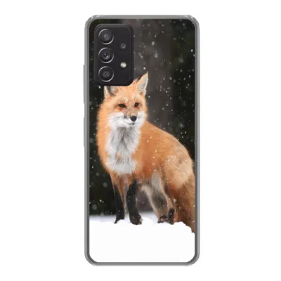 Produktbild von MuchoWow® Handyhülle Schutzhülle Hülle für Samsung Galaxy A53 5G Fuchs - Schnee - Winter Silikon Softcase Handy Hülle - Schutzabdeckung