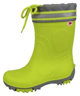 Produktbild von Bockstiegel Kinder Gummistiefel Regenstiefel Bente Uni – Kinderstiefel Gummi Stiefel Leicht Mädchen Jungen in Grün Größe 36 bis 37