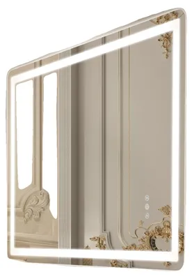 Produktbild von VEVOR LED Badezimmer Spiegel, 50 x 70 cm LED Badezimmer Schminkspiegel mit Front- und Hintergrundbeleuchtung, Anti-Beschlag Memory Spiegel mit Lichtern, stufenlos dimmbarer Badezimmer Spiegel mit 3 Farbtemperaturen, Wandmontage, 70x100 cm, Rechteckiger Spiegel-a