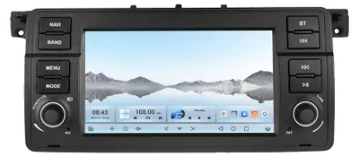 Obrázok produktu pre Multimediálny prehrávač do auta, dotykový displej, integrácia so smartfónom, kompatibilný s autorádiom BMW E46, 8-jadrový procesor, 4 GB RAM, 64 GB úložisko