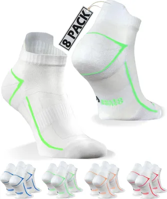 Produktbild von Sesto Senso Sportsocken Quarter Unisex Zum Laufen Farbmix Größe 35-38 - 8er-Pack