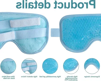 Set von 2 kühlenden Augenmasken für müde Augen