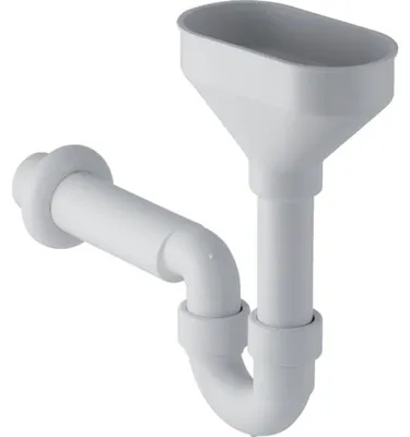 Produktbild von GE Rohrbogengeruchsverschluss für Geräte mit Trichter oval d50