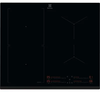Image de Electrolux Serie 700 EIS62453 Noir Plaque de cuisson à induction 4 zones 60 cm encastrable s