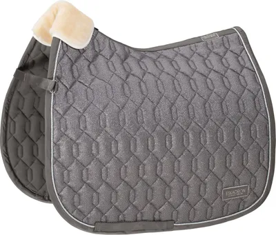 Produktbild von Eskadron Schabracke " GLITTER MESH " stabile Steppung und Polyester - Kordel Form - Dressur Farbe - fossil