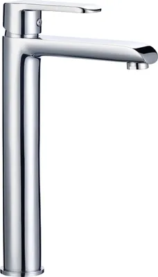 Produktbild von BADLAND Waschtischarmatur Wasserhahn Hoch SIROS Mischbatterie für Badezimmer in Silber