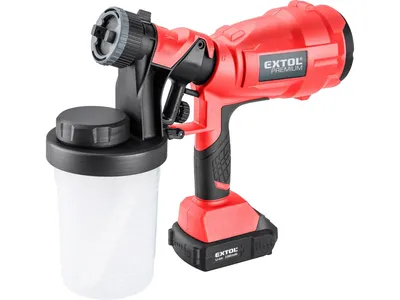 Produktbild von Spritzpistole Extol Premium (8891862) HVLP-Akku SHARE20V, 20V Li-Ion, 2000mAh