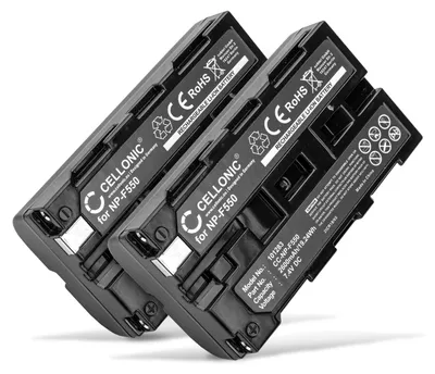 Image de CELLONIC 2x Batterie pour Appareil photo Compatible avec Sony HDR-FX1000E, HDR-FX7E, CCD-SC5, NP-F330 - (2600mAh, 7.4V)