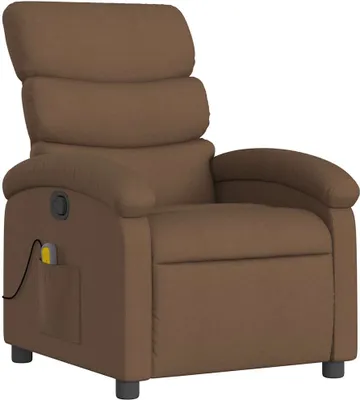 Produktbild von vidaXL Massagesessel Braun Stoff
