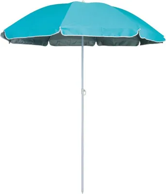 Zdjęcie produktu dla Eurotrail ETCF0933, Parasol plażowy, Okrągły, Niebieski, Poliester, Aluminium, Aluminium